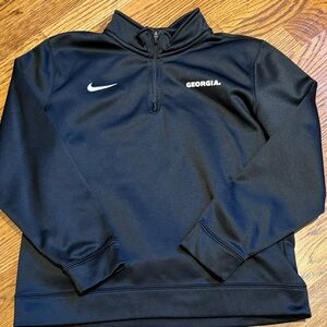 Nike Kids Georgia UGA Black Quarter-Zip Sweatshirt